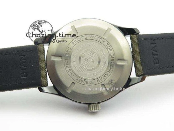 MIROTIME 0304 SunProtective MARK XVII IW324702 Real Ceramic MK Best Edition Green Dial On Green Nylon Strap A 7288